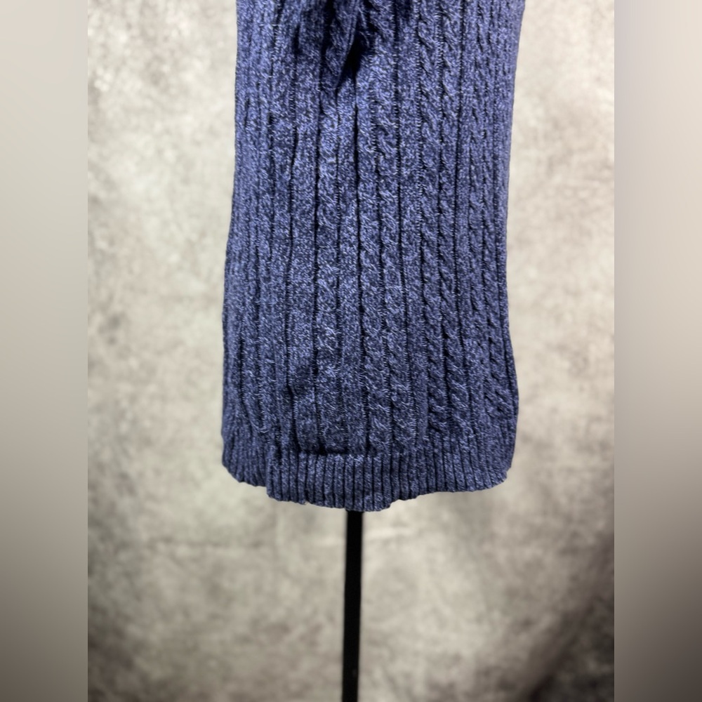 Croft & Barrow Cotton V-Neck Knit Blue Women's Sweater Size M - Picture 3 of 9
